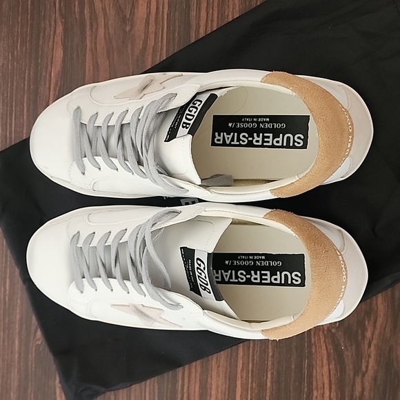 Distressed Dirty Scuffed White Leather Star Sneakers 42 10 Womens Gray Laces - Picture 11 of 17